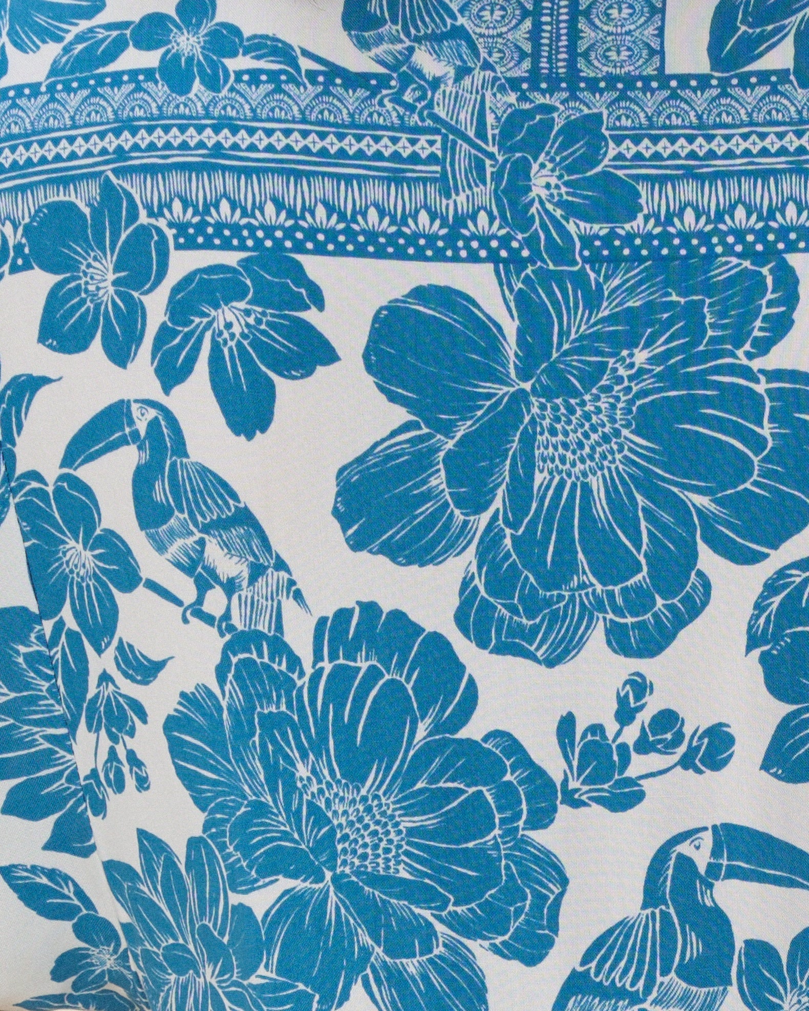 Tatiana Blue Floral Boho Button Down Mini Dress Tatiana Blue Floral Boho Button Down Mini Dress