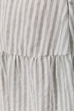 Avelie Grey Stripe Button Down Mini Dress Avelie Grey Stripe Button Down Mini Dress