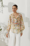 Elysia Yellow Floral Long Sleeve Blouse Elysia Yellow Floral Long Sleeve Blouse