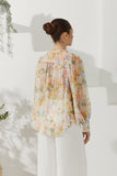 Elysia Yellow Floral Long Sleeve Blouse Elysia Yellow Floral Long Sleeve Blouse