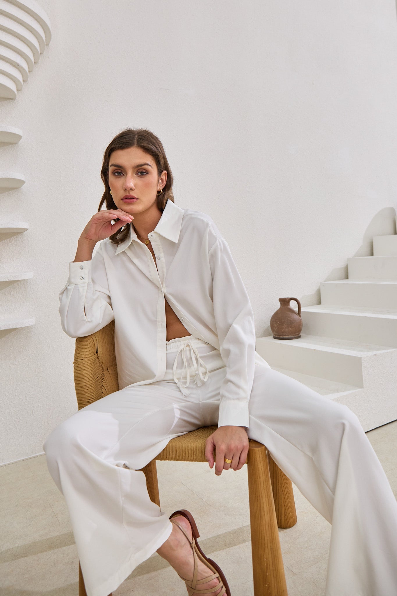 Page White Cupro Pants Page White Cupro Pants