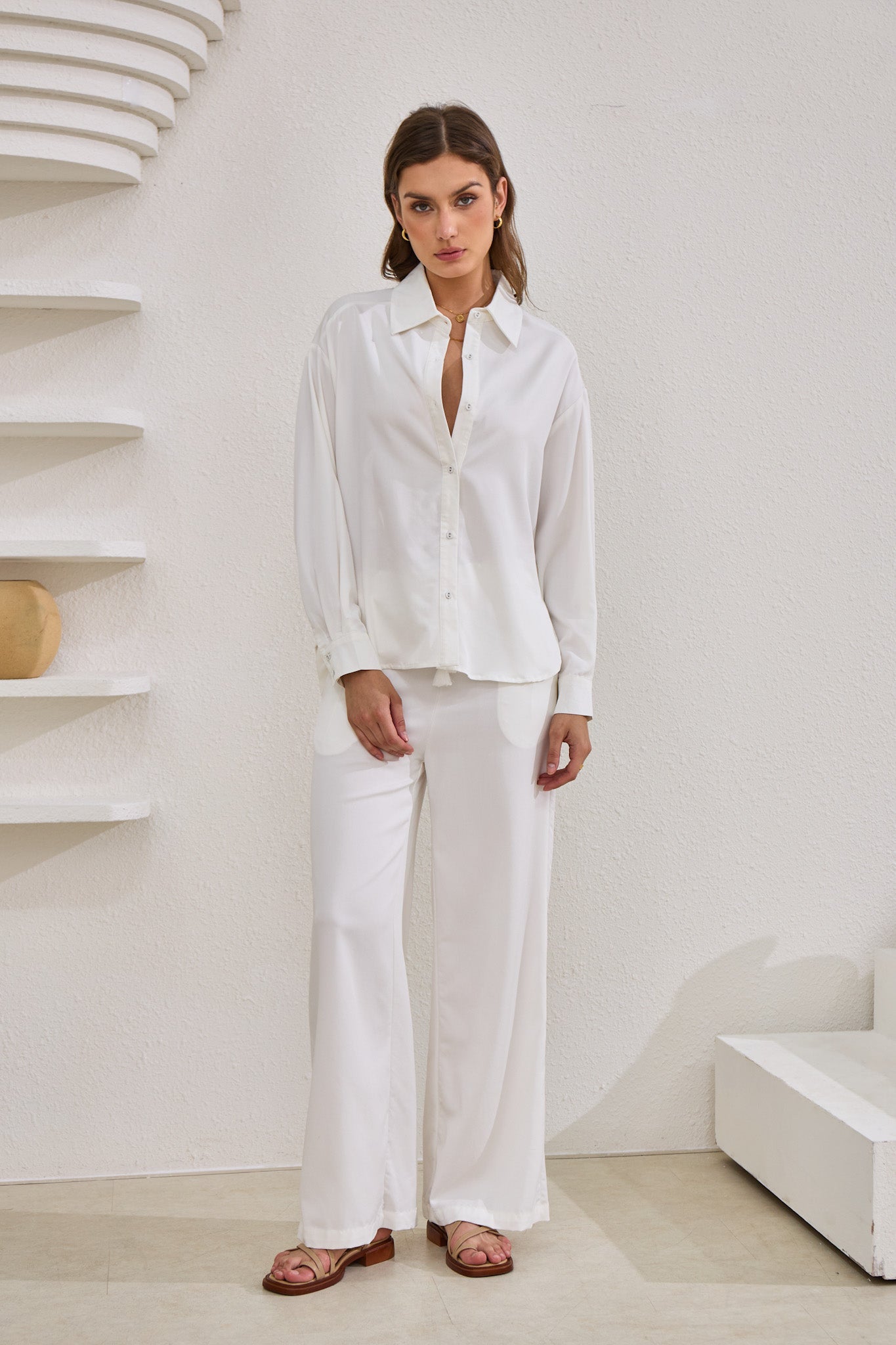 Page White Cupro Pants Page White Cupro Pants