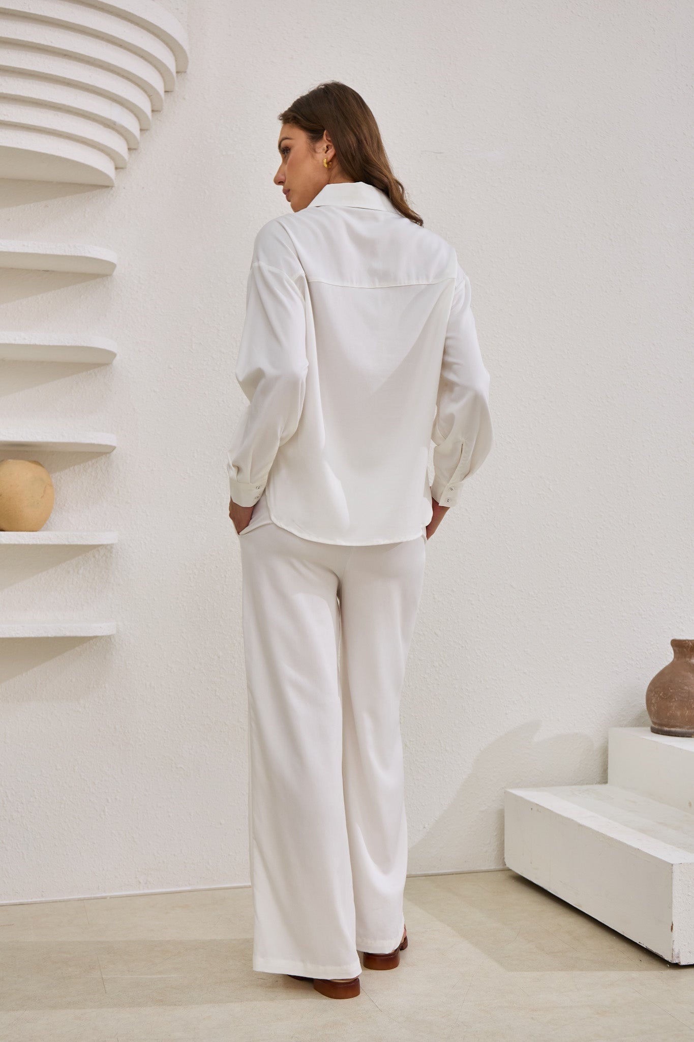 Page White Cupro Pants Page White Cupro Pants