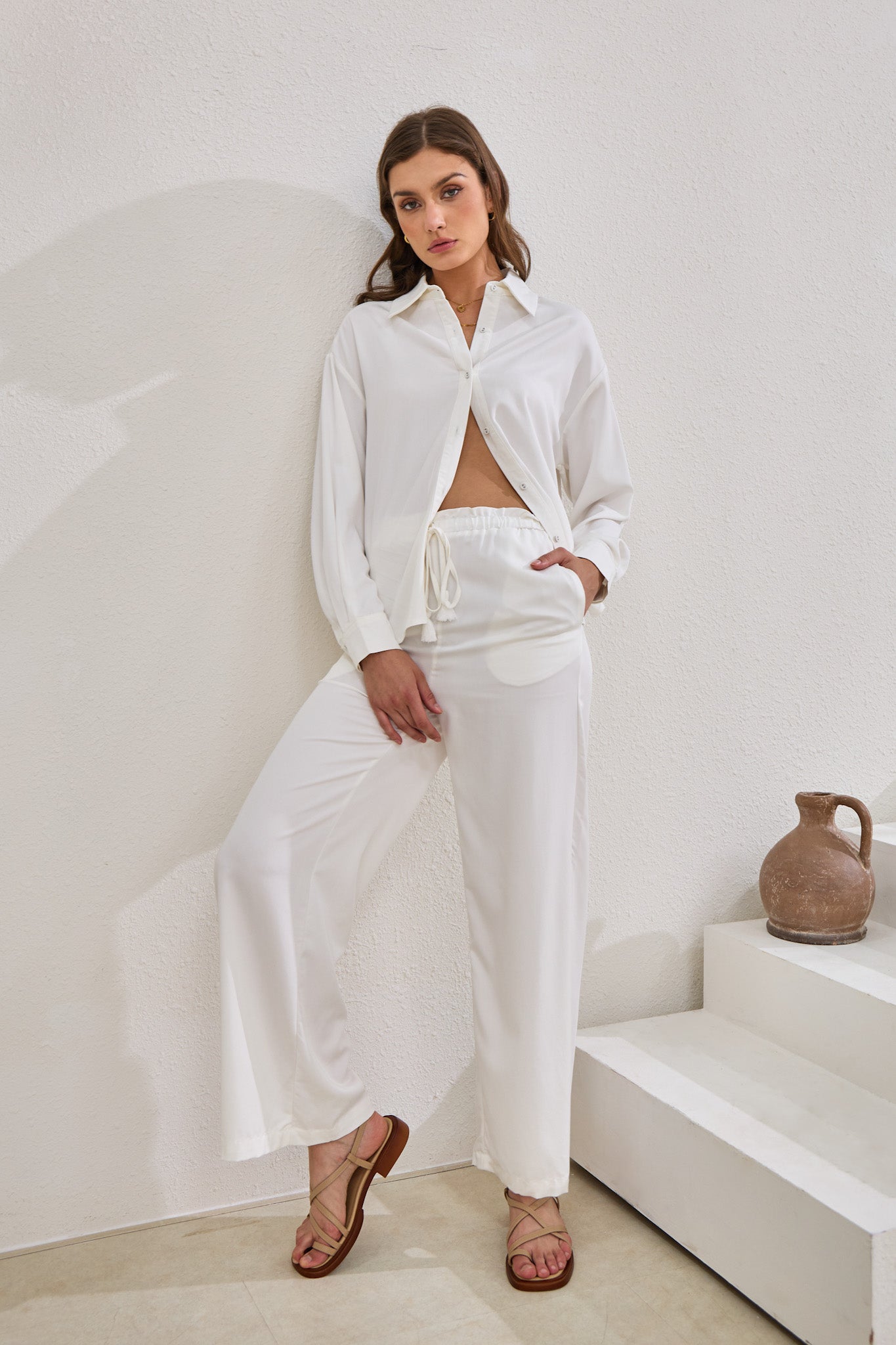 Page White Cupro Pants Page White Cupro Pants