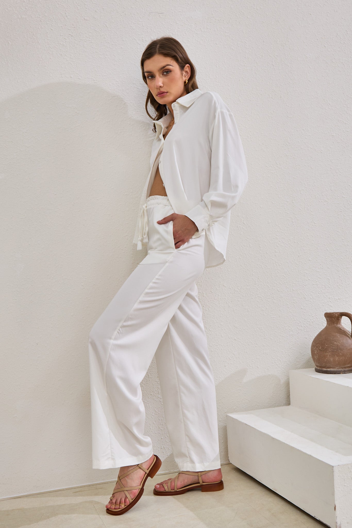 Page White Cupro Pants Page White Cupro Pants