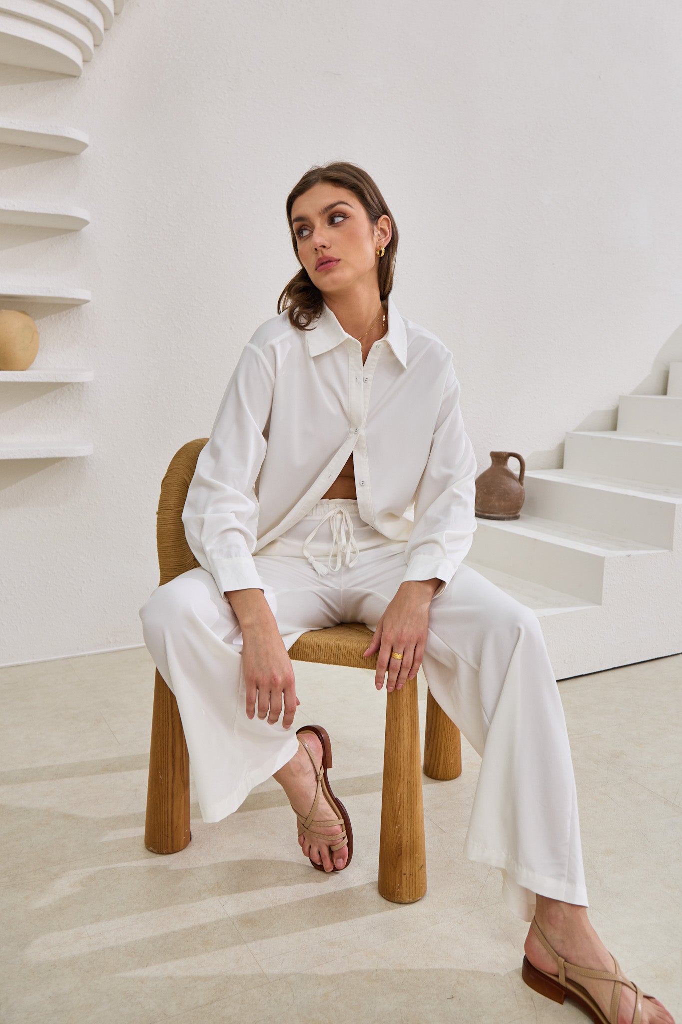 Page White Cupro Pants Page White Cupro Pants