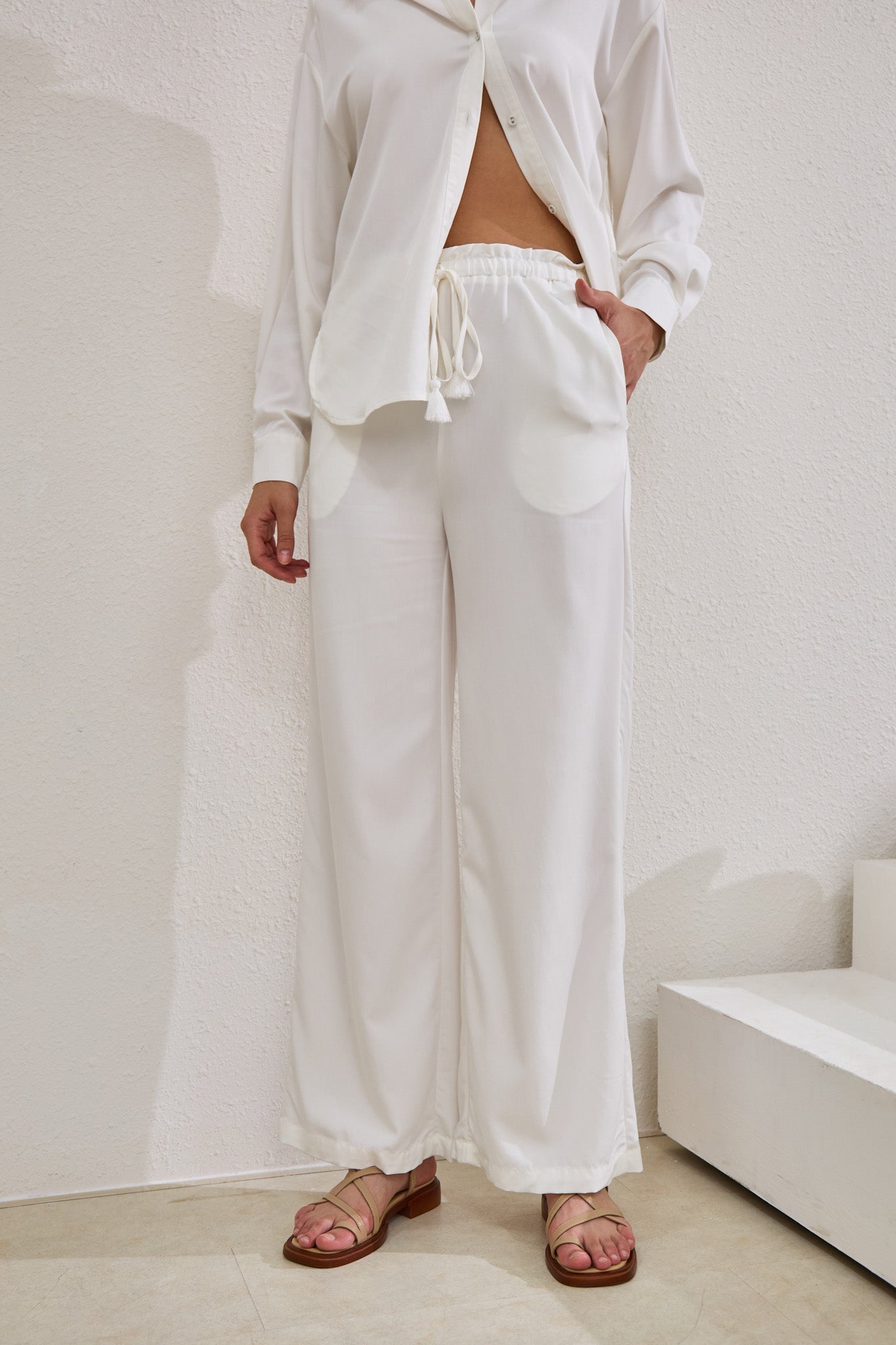 Page White Cupro Pants Page White Cupro Pants