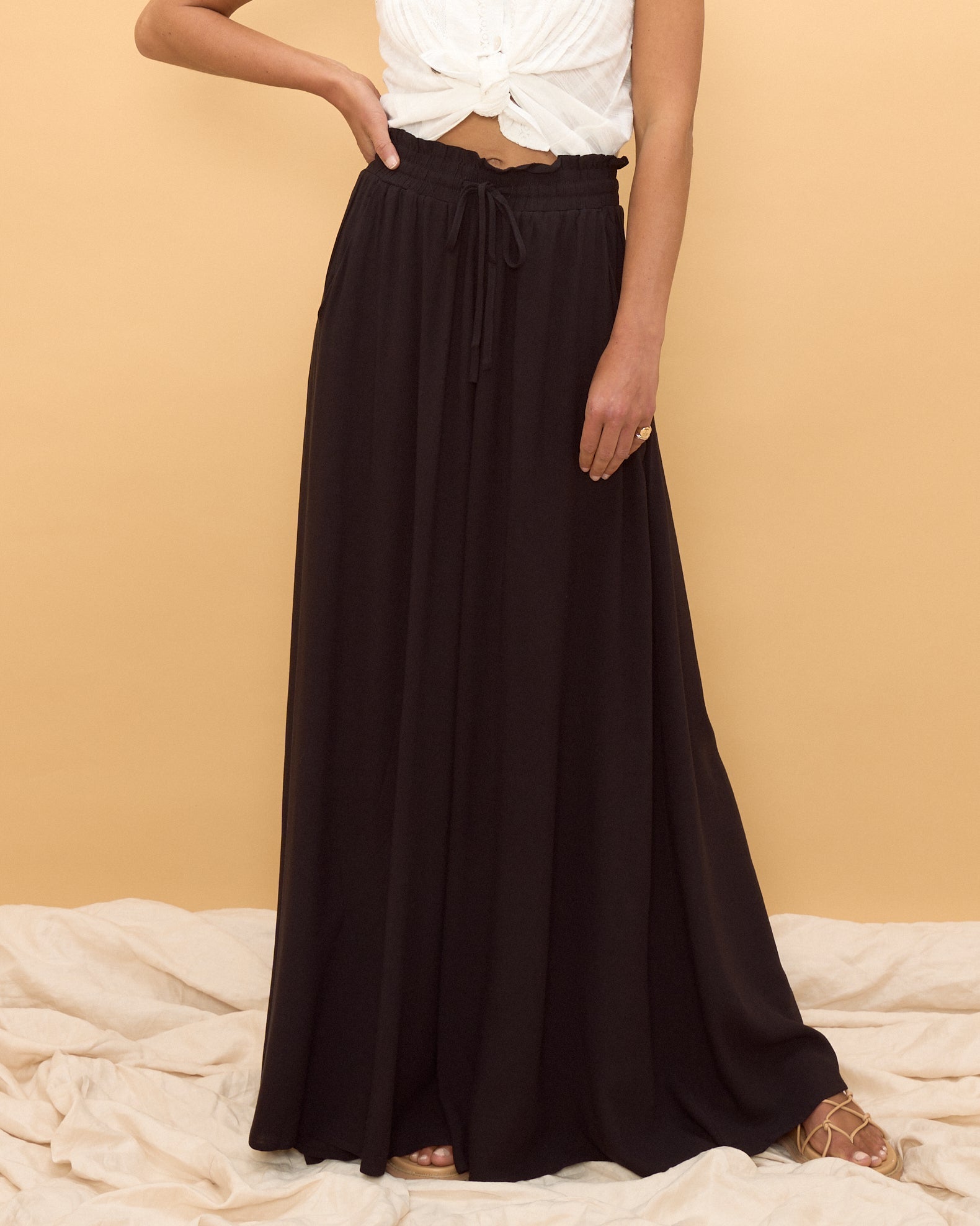 Sol Black Wide Leg Pants Sol Black Wide Leg Pants