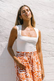 Zoey White Square Neck Top Zoey White Square Neck Top