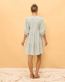 Tinsley Green Stripes Button Down Mini Dress