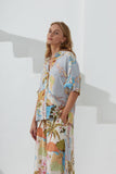 Hawaii Blue Tropical Oversized Shirt