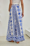 Amara Blue Boho Wide Leg Pants