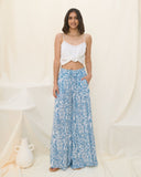 Skyra Blue Boho Wide Leg Pants