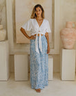 Skyra Blue Boho Wide Leg Pants