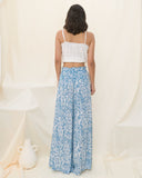 Skyra Blue Boho Wide Leg Pants