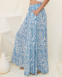 Skyra Blue Boho Wide Leg Pants