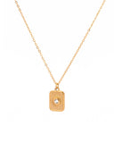 Celeste Gold Star Zirconia Necklace