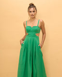 Forte Emerald Green Midi Dress