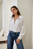 Gwen White Ric Rac Blouse