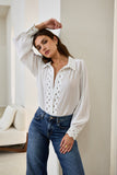 Gwen White Ric Rac Blouse