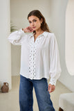 Gwen White Ric Rac Blouse